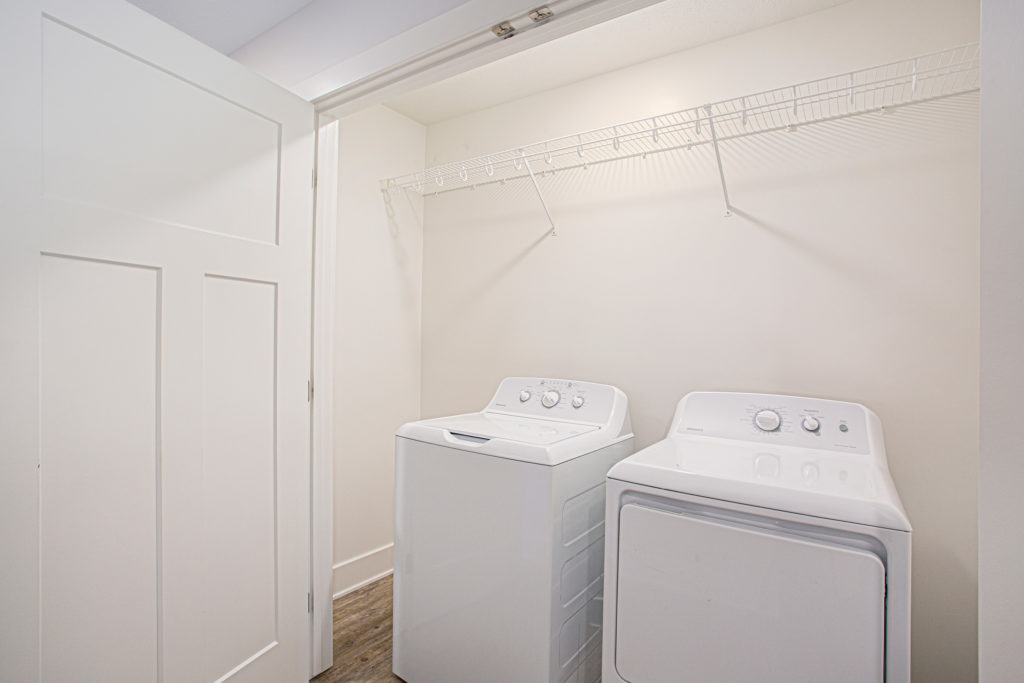 Convenient in home laundry with washer and dryer