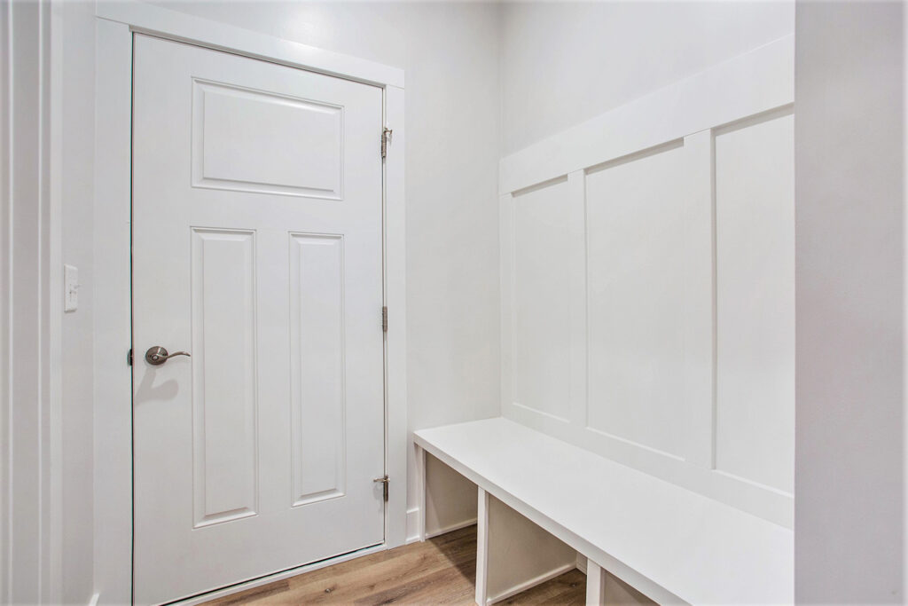 Private garaged entrance mudroom